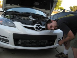 Zak and his Mazdaspeed3 with FMIC